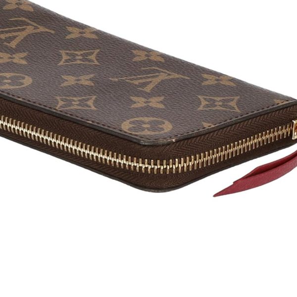 81691 6 Louis Vuitton Portefeuille Clemence Fuchsia Monogram Wallet