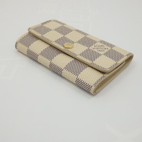 81712 3 Louis Vuitton Multicle Azur Key Holder Brown