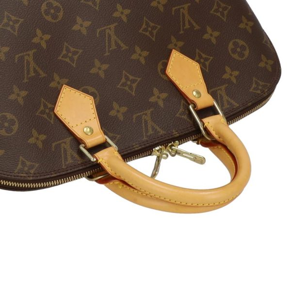 81720 3 Louis Vuitton Alma Monogram Handbag Brown