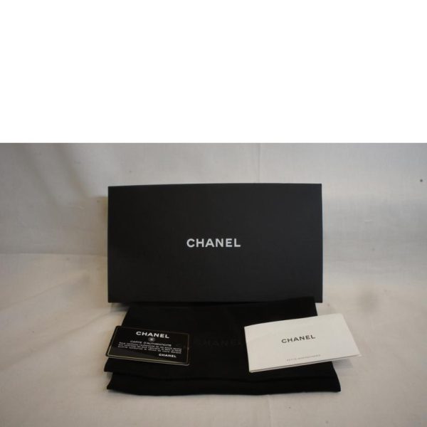 81735 6 Chanel Matelasse Chain Eyewear Case Bag Black