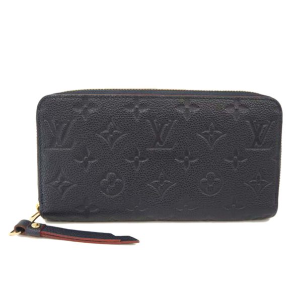 81750 1 Louis Vuitton Zippy Wallet Empreinte Marine Rouge