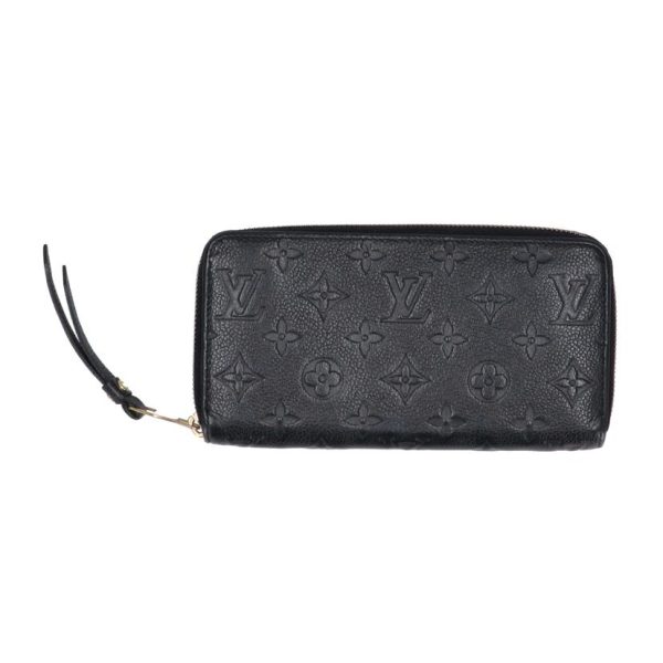 81805 1 Louis Vuitton Zippy Empreinte Wallet Black