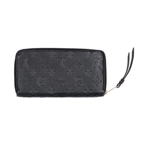 81805 2 Louis Vuitton Zippy Empreinte Wallet Black