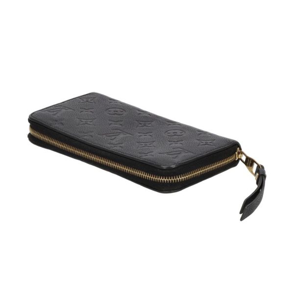 81805 3 Louis Vuitton Zippy Empreinte Wallet Black