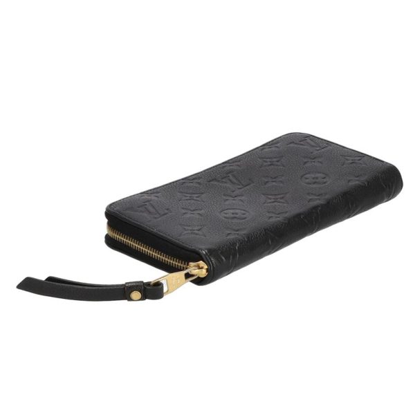 81805 4 Louis Vuitton Zippy Empreinte Wallet Black