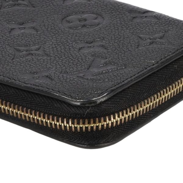 81805 8 Louis Vuitton Zippy Empreinte Wallet Black