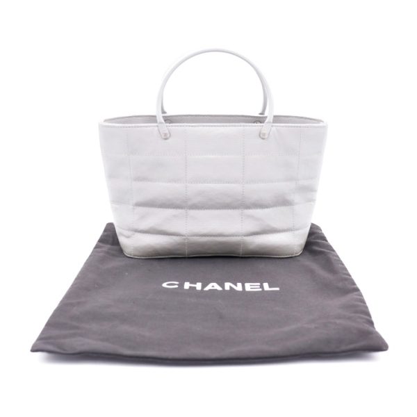 818123002198 8 Chanel Party Bag Handbag Nylon Silver