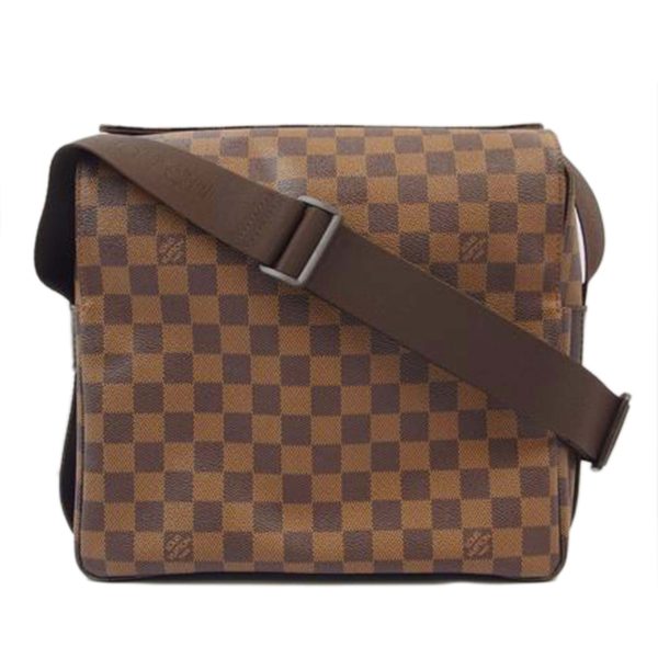 81866 1 Louis Vuitton Naviglio Damier Satchel Bag Brown