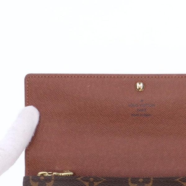 81966 7 Louis Vuitton Porfeuille Sara Monogram Bag Brown