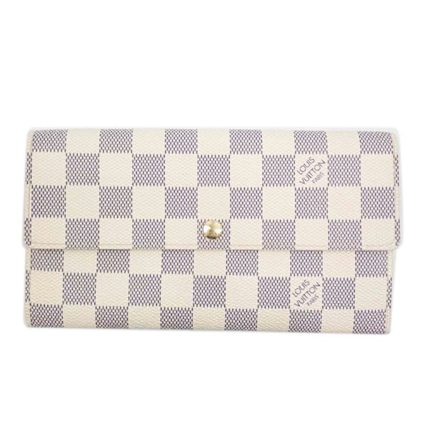 81973 1 Louis Vuitton Portefeuil Sala Damier Azur Bag White