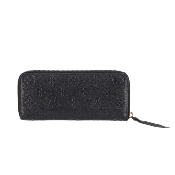 82027 2 Louis Vuitton Clemence Monogram Wallet Black