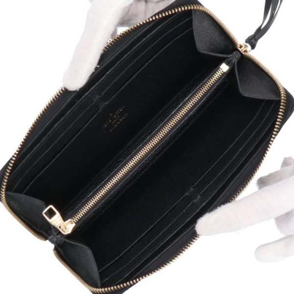 82027 3 Louis Vuitton Portefeuil Clemence Monogram Empreinte Wallet Noir