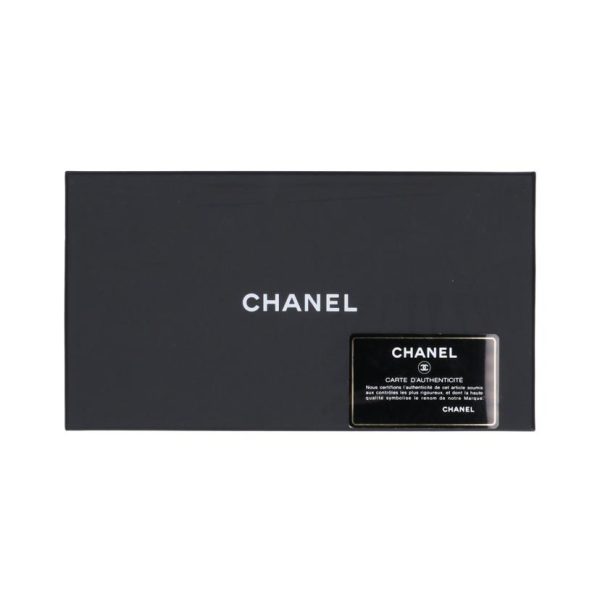 82047 7 Chanel CC Filigree Caviar Skin Long Wallet