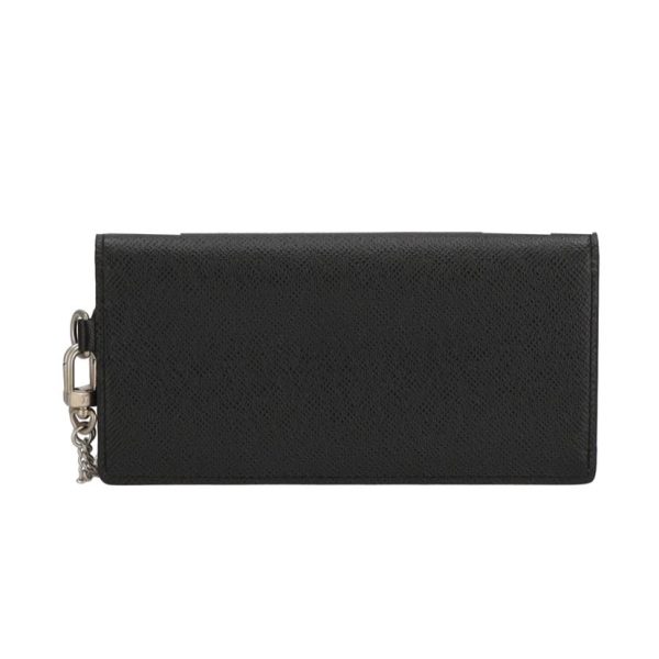 82062 2 Louis Vuitton Portefeuille Cordion Taiga Wallet Ardoise