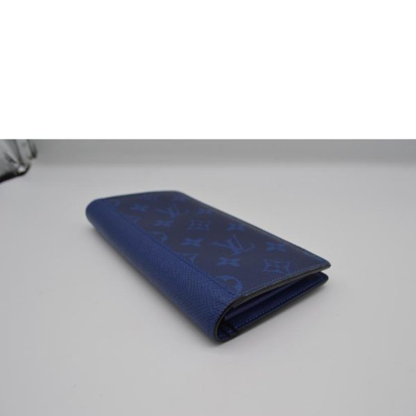 82121 3 Louis Vuitton Portefeuil Brazza Monogram Cobalt Wallet Blue