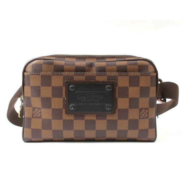 82254 1 Louis Vuitton Bum Bag Brooklyn Damier Ebene Body Bag Brown