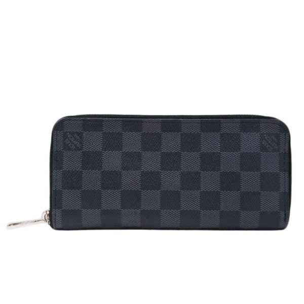 82287 1 Louis Vuitton Zippy Wallet Vertical Damier Graphite Black