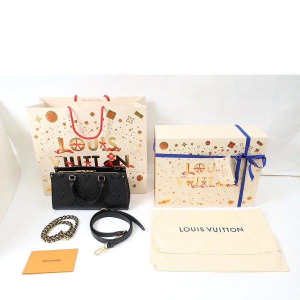 82353 8 Louis Vuitton On the Go EW 2WAY Bag Black