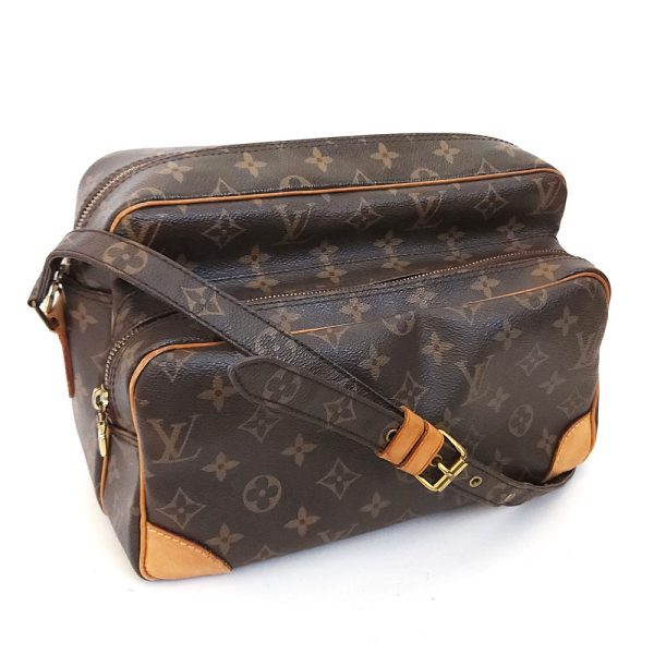 825 1 Louis Vuitton Monogram Nile Shoulder Bag Canvas Brown