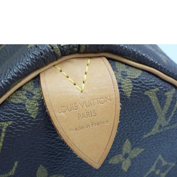 82574 12 Louis Vuitton Speedy 30 Monogram Bag Brown