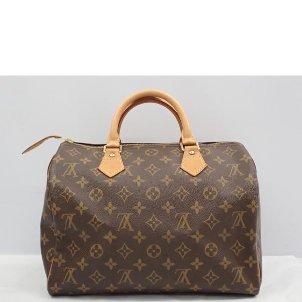 82574 2 Louis Vuitton Speedy 30 Monogram Bag Brown