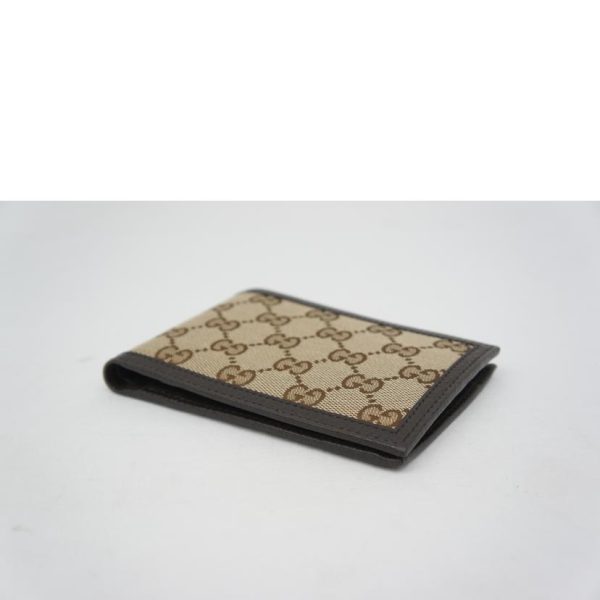 82692 3 Gucci GG Canvas Leather Wallet Beige