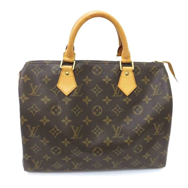 82727 2 Louis Vuitton Speedy Monogram Handbag Brown