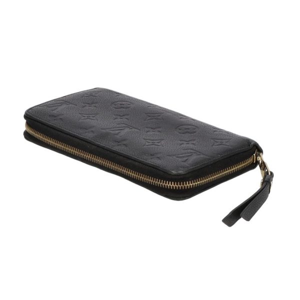 82741 3 Louis Vuitton Zippy Wallet Monogram Empreinte Wallet Noir