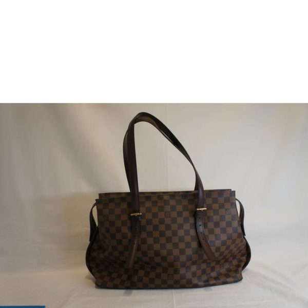 82759 2 Louis Vuitton Chelsea Tote Bag Damier Ebene Brown