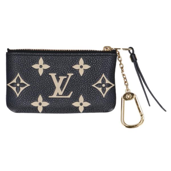 82764 2 Louis Vuitton Pochette Clé Empreinte Wallet Black