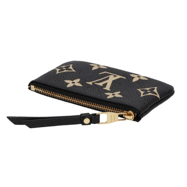 82764 3 Louis Vuitton Pochette Clé Empreinte Wallet Black