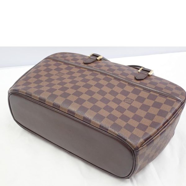 82857 3 Louis Vuitton Saria Horizontal Damier Bag Brown