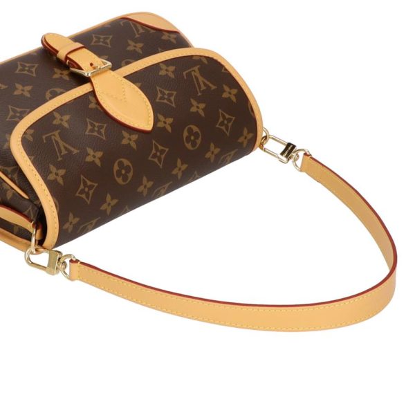 82958 4 Louis Vuitton Diane NM PM Crossbody Bag Monogram Brown