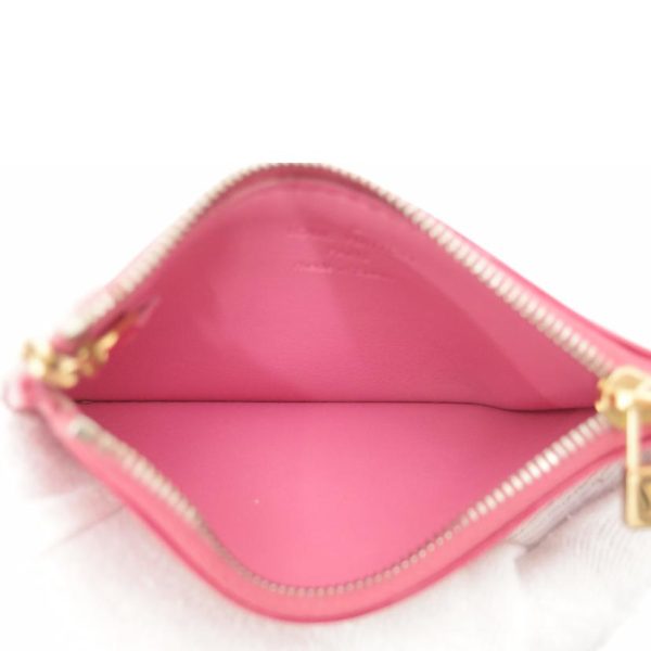 83022 4 Louis Vuitton Pochette Cle Vernis Card Case Framboise