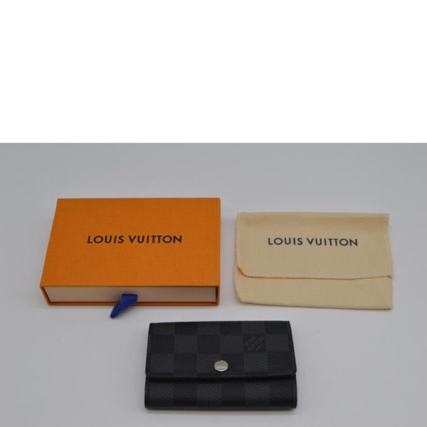 83041 5 Louis Vuitton Multicle 6 Key Holder Damier Graphite