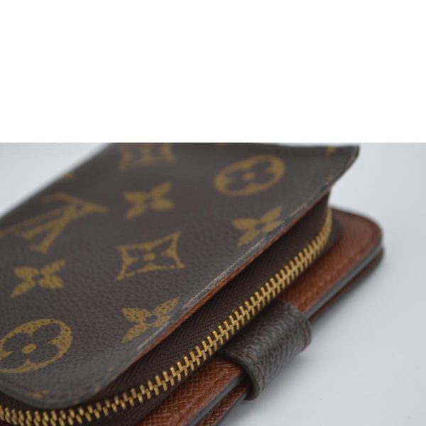 83058 7 Louis Vuitton Compact Zip Monogram Wallet Brown