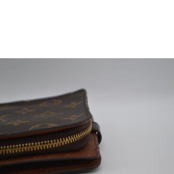 83058 8 Louis Vuitton Compact Zip Monogram Wallet Brown