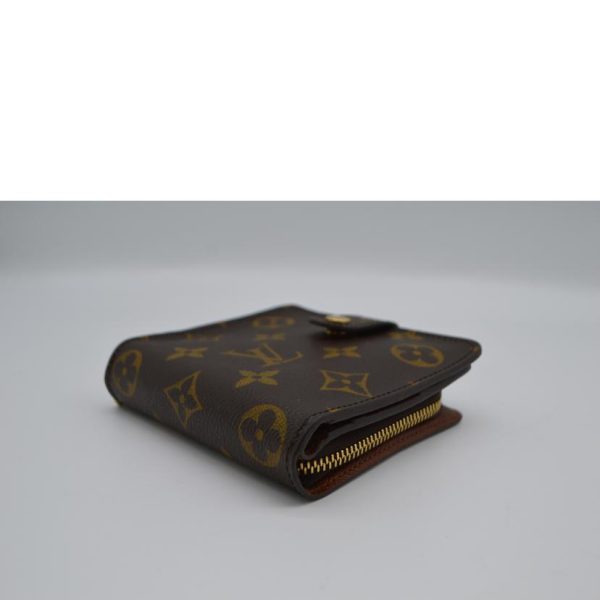 83072 3 Louis Vuitton Compact Zip Wallet Monogram Brown