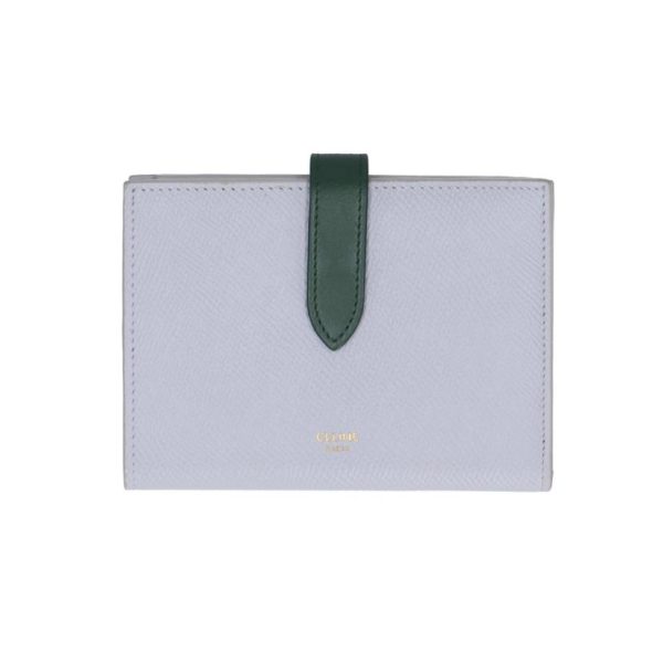 83085 1 Celine Strap Wallet Biege Grey