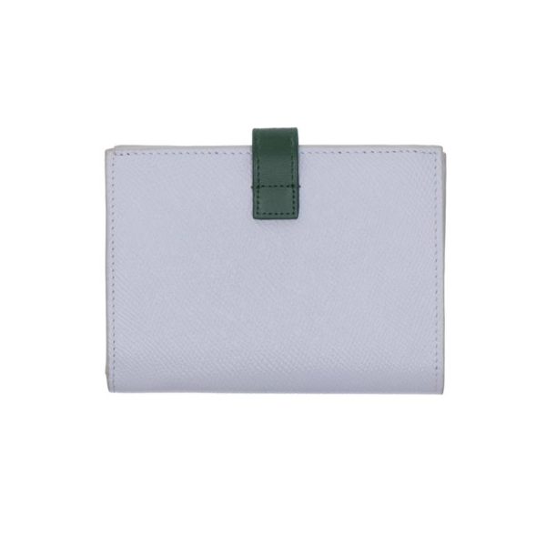 83085 2 Celine Strap Wallet Biege Grey