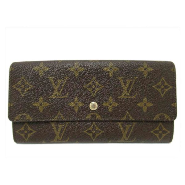 83232 1 Louis Vuitton Portefeuil Sala Monogram Wallet Brown