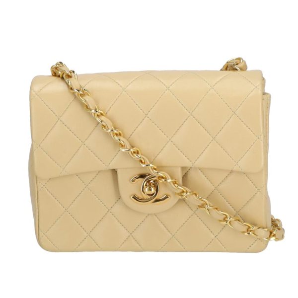 83450 1 Chanel Mini Matelassé Chain Shoulder Bag Lambskin