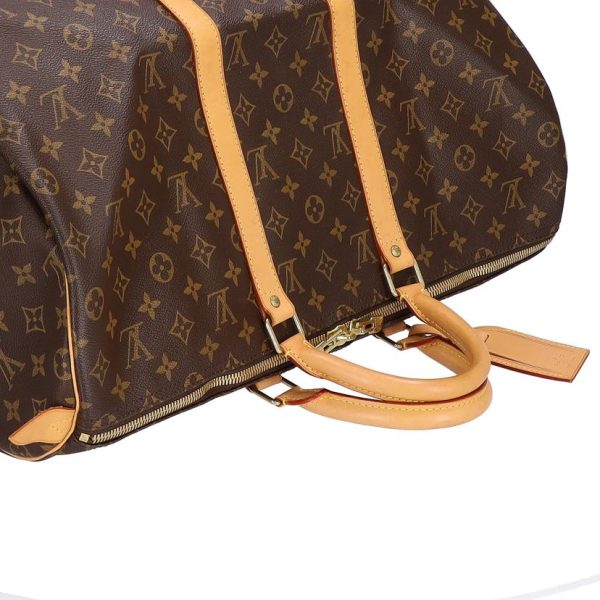 83507 4 Louis Vuitton Keepall 50 Duffel Bag Monogram Brown