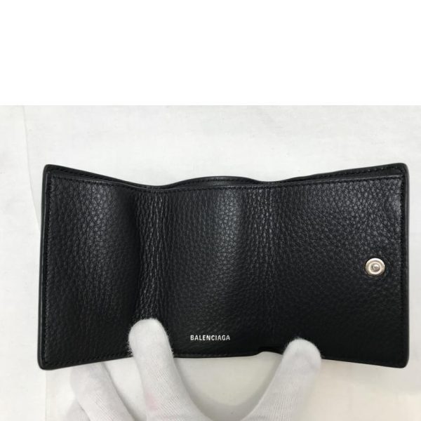 83550 5 Balenciaga Paper Mini Wallet Black