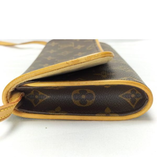 83656 5 Louis Vuitton Pochette Twin Monogram Clutch Bag Brown