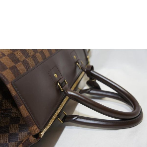 83689 4 Louis Vuitton Greenwich PM Tote Bag Damier Ebene Brown