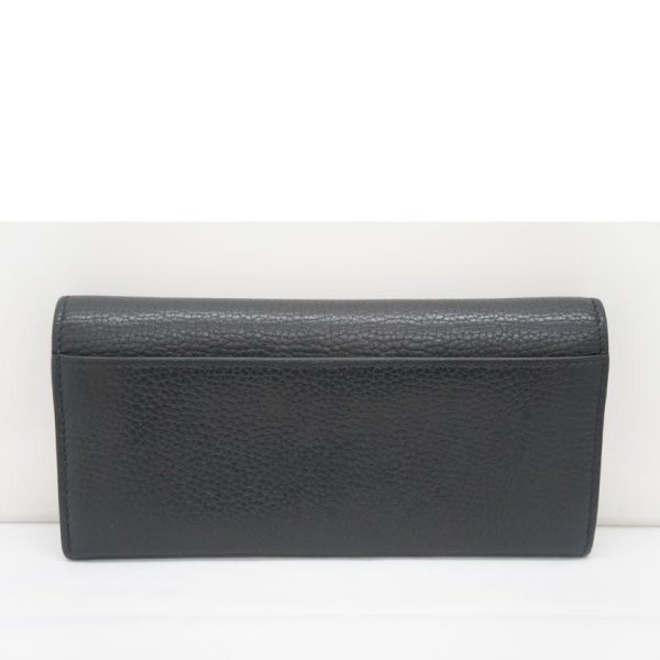 83726 2 Gucci Leather Long Wallet Black