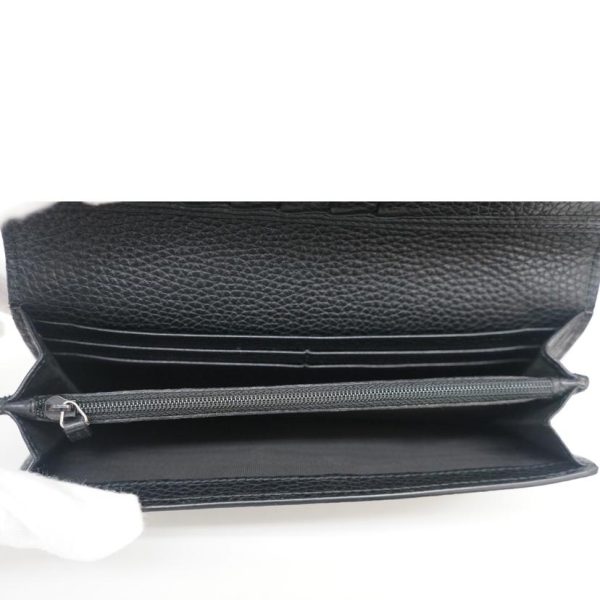 83726 5 Gucci Leather Long Wallet Black