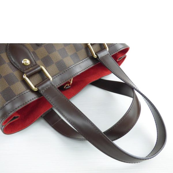 83749 4 Louis Vuitton Hampstead PM Damier Ebene Bag Brown