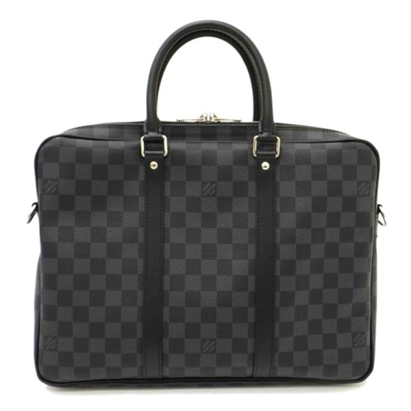 83809 1 Louis Vuitton Porte de Cumin Voyage PM Damier Graphite Bag Black